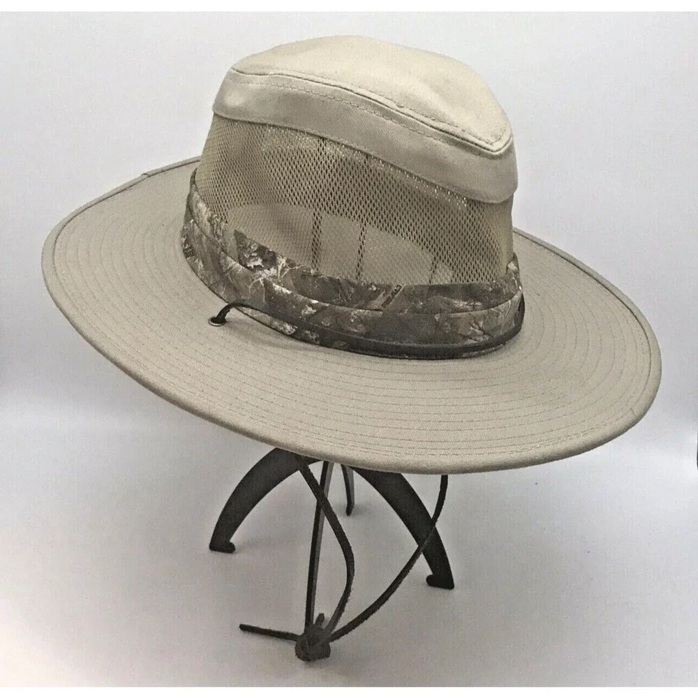 Realtree Tan Camo Aussie Bush Boonie Field Hat Fedora Hunting Fishing Headwear